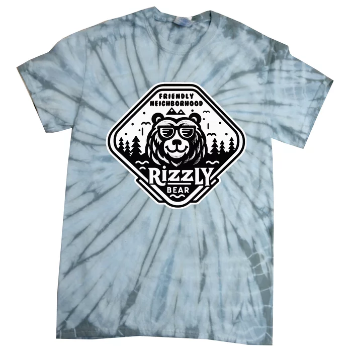 Funny Neighborhood Rizzly Bear Tie-Dye T-Shirt