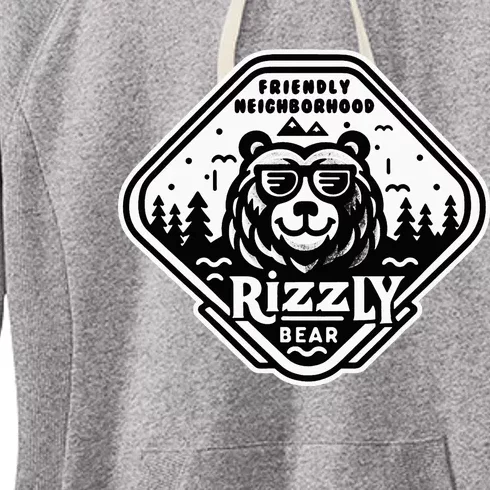 Funny Neighborhood Rizzly Bear Women's Fleece Hoodie