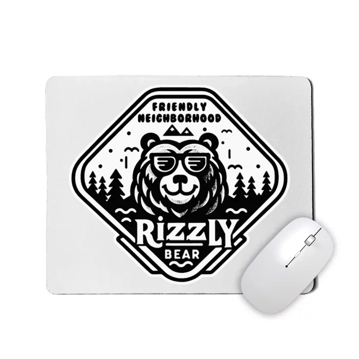 Funny Neighborhood Rizzly Bear Mousepad