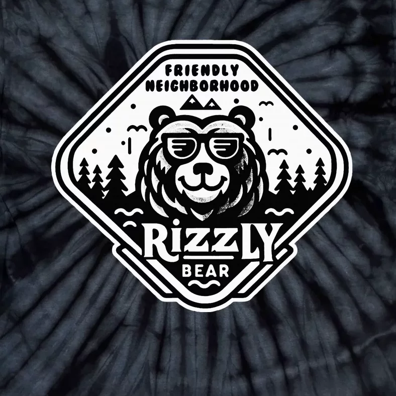 Funny Neighborhood Rizzly Bear Tie-Dye T-Shirt