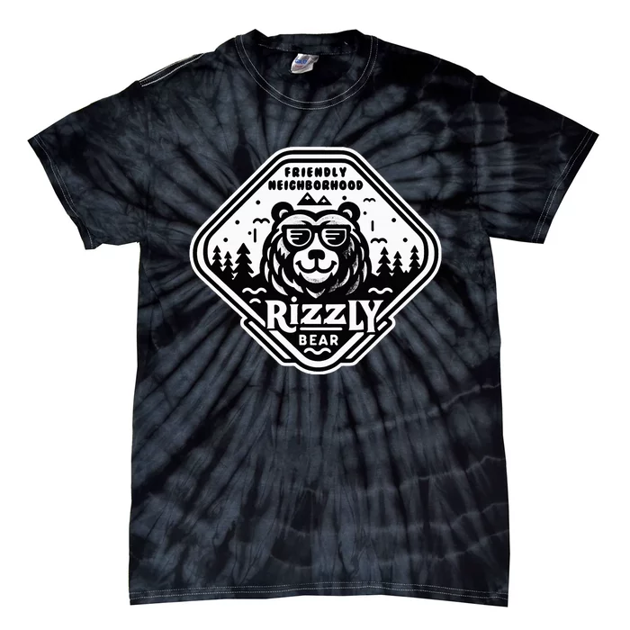 Funny Neighborhood Rizzly Bear Tie-Dye T-Shirt