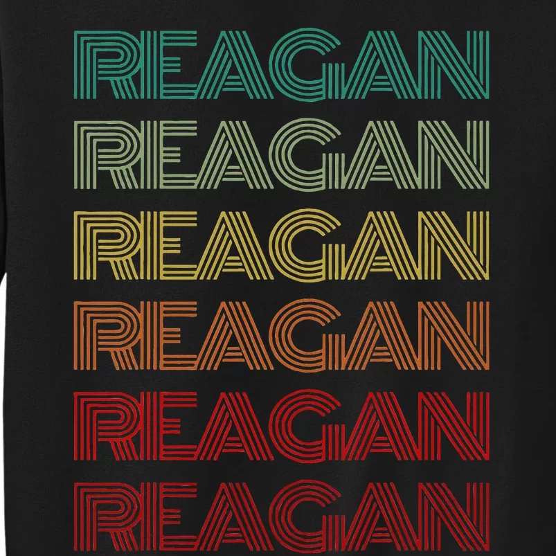 First Name Reagan Girl Retro Personalized Groovy 60s Sweatshirt