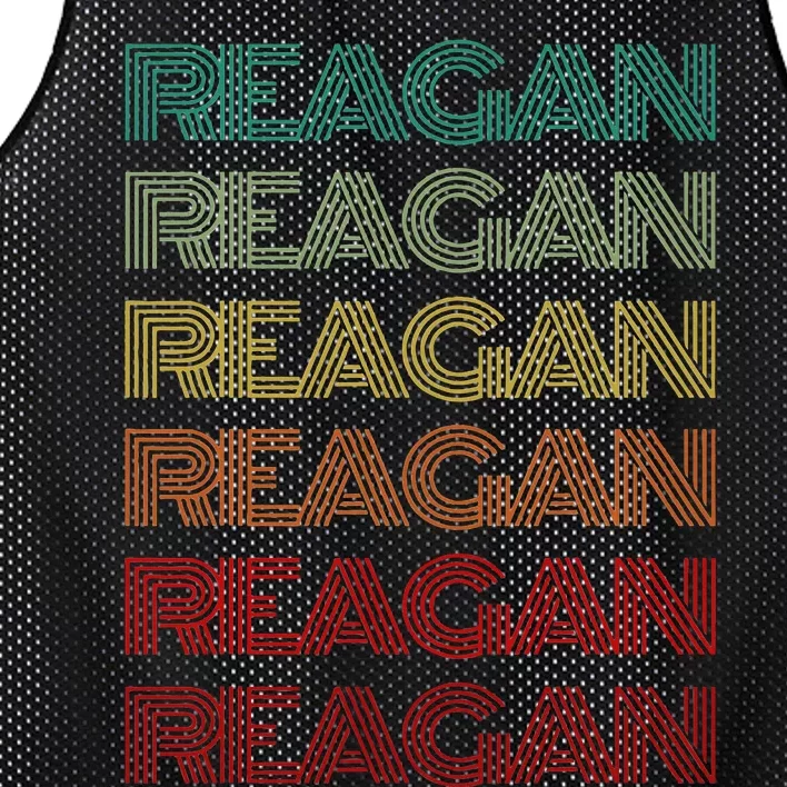 First Name Reagan Girl Retro Personalized Groovy 60s Mesh Reversible Basketball Jersey Tank