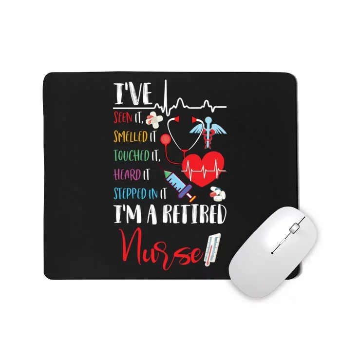 Funny Nurse Retirement Awesome Retired Mousepad