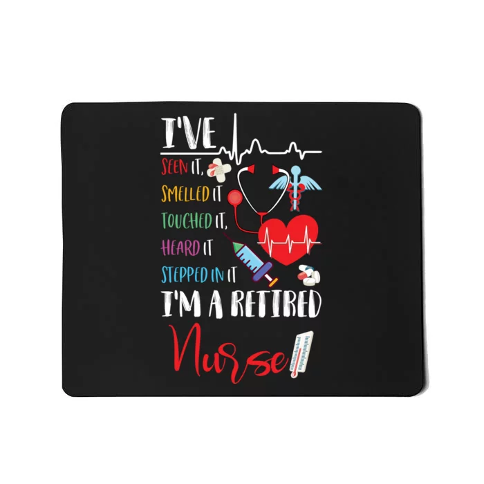 Funny Nurse Retirement Awesome Retired Mousepad