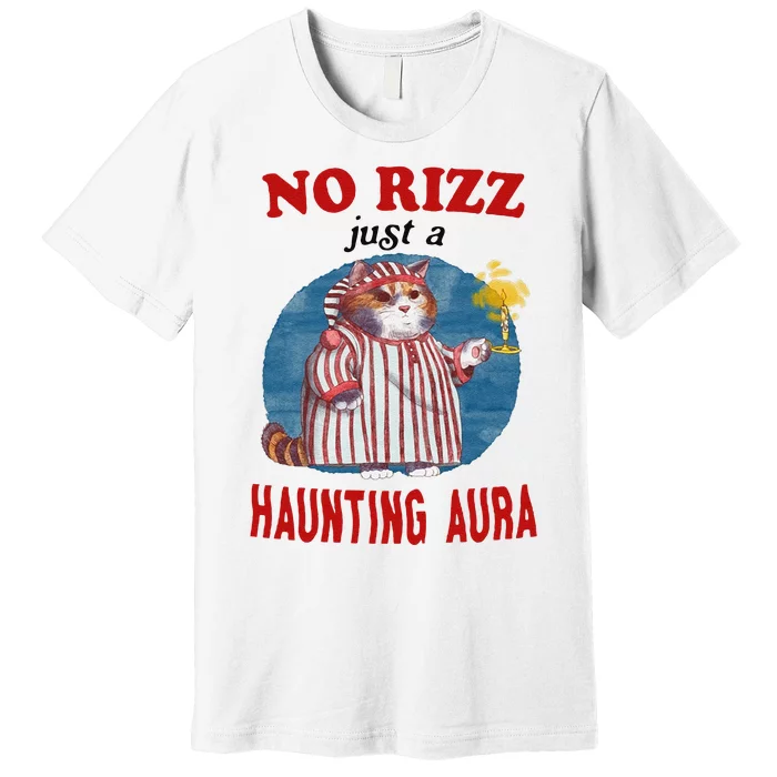 Funny No Rizz Just Haunting Aura Gift Premium T-Shirt