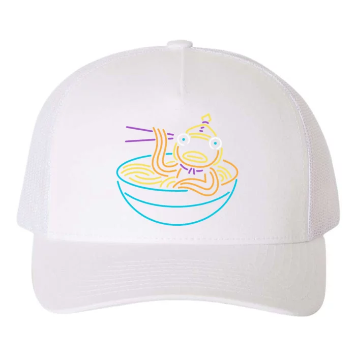 Fishstick Neon Ramen Bowl Center Icon Yupoong Adult 5-Panel Trucker Hat