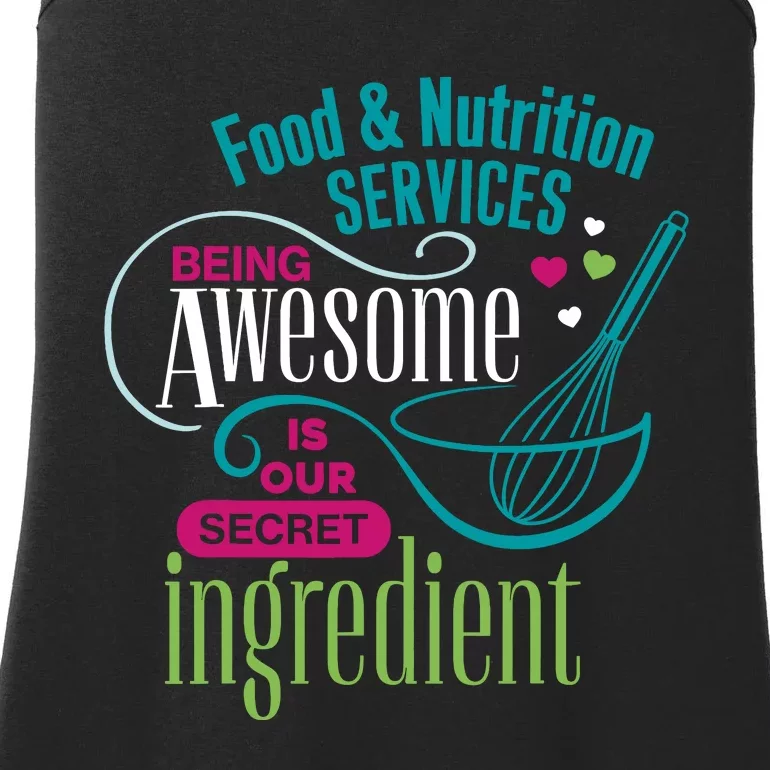 Food & Nutrition Services Being Awesome Lunch Lady Ladies Essential Tank