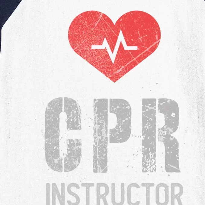 Funny Nursing School Student Studying Nurse Cpr Instructor Gift Baseball Sleeve Shirt