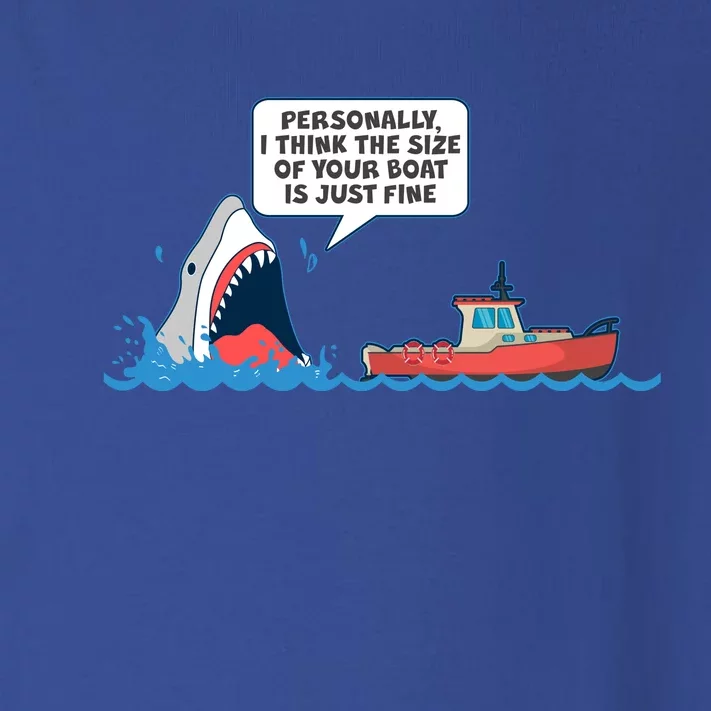 Funny Nice Shark And Fishing Boat Comic Toddler Long Sleeve Shirt