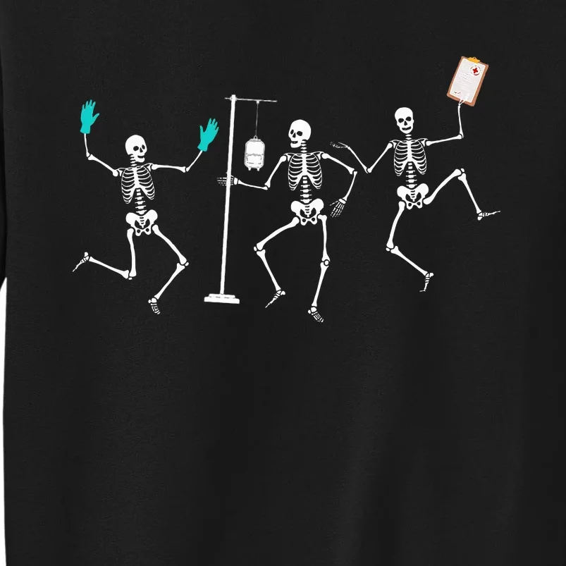 Funny Nurse Skeleton Halloween Healthcare Sweatshirt