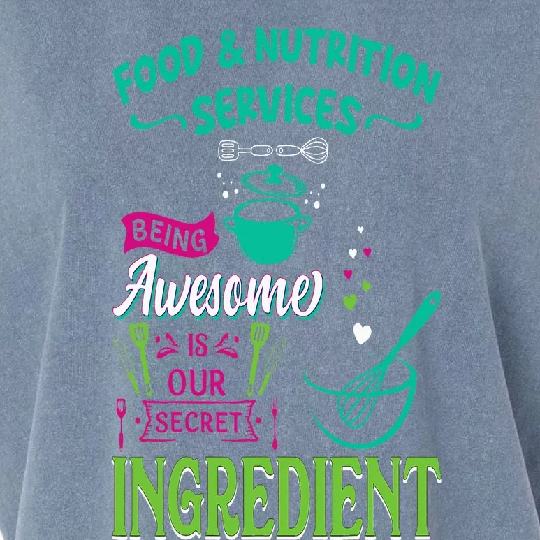 Food & Nutrition Services Being Awesome Lunch Lady Garment-Dyed Women's Muscle Tee