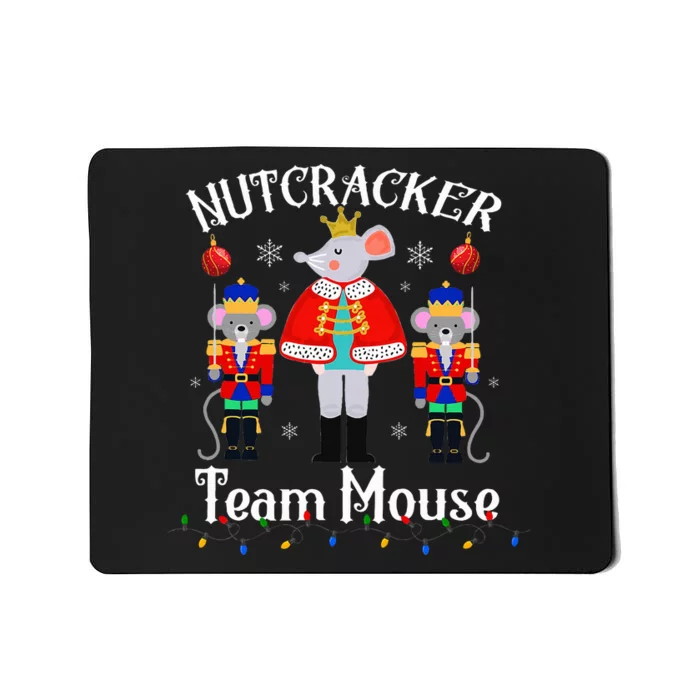 Funny Nutcracker Soldier Toy Christmas Dance Team Mouse Mousepad