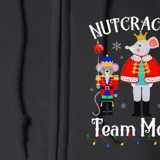 Funny Nutcracker Soldier Toy Christmas Dance Team Mouse Full Zip Hoodie