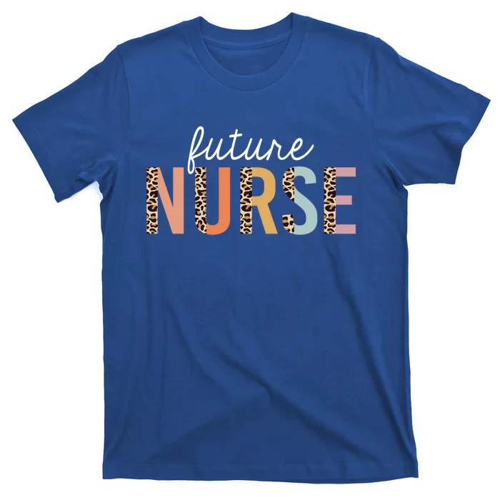 Future Nurse Student Leopard Print Nursing School Cute Gift T-Shirt