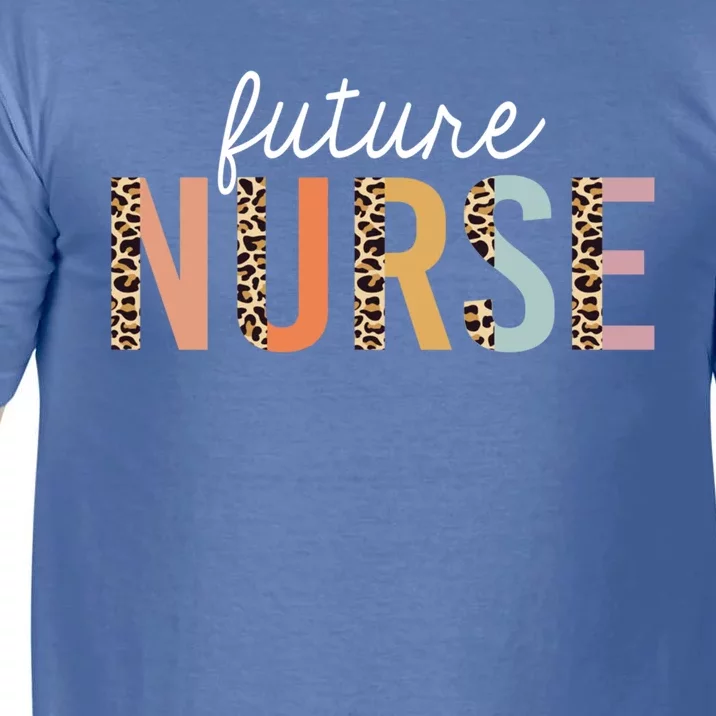 Future Nurse Student Leopard Print Nursing School Cute Gift Comfort Colors T-Shirt