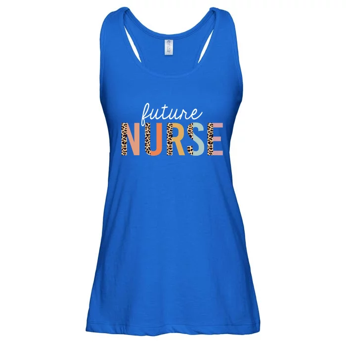 Future Nurse Student Leopard Print Nursing School Cute Gift Ladies Essential Flowy Tank