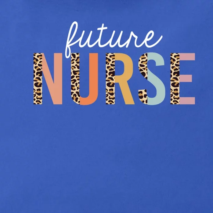 Future Nurse Student Leopard Print Nursing School Cute Gift Zip Tote Bag