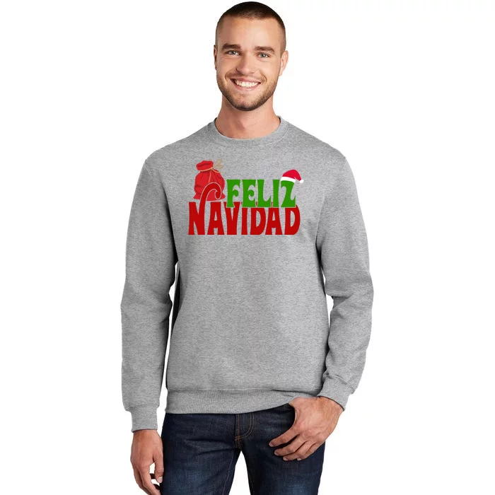 Feliz Navidad Spanish Christmas Tall Sweatshirt