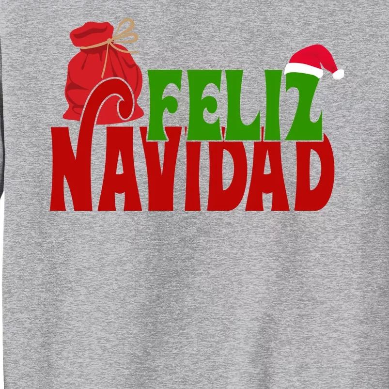 Feliz Navidad Spanish Christmas Tall Sweatshirt