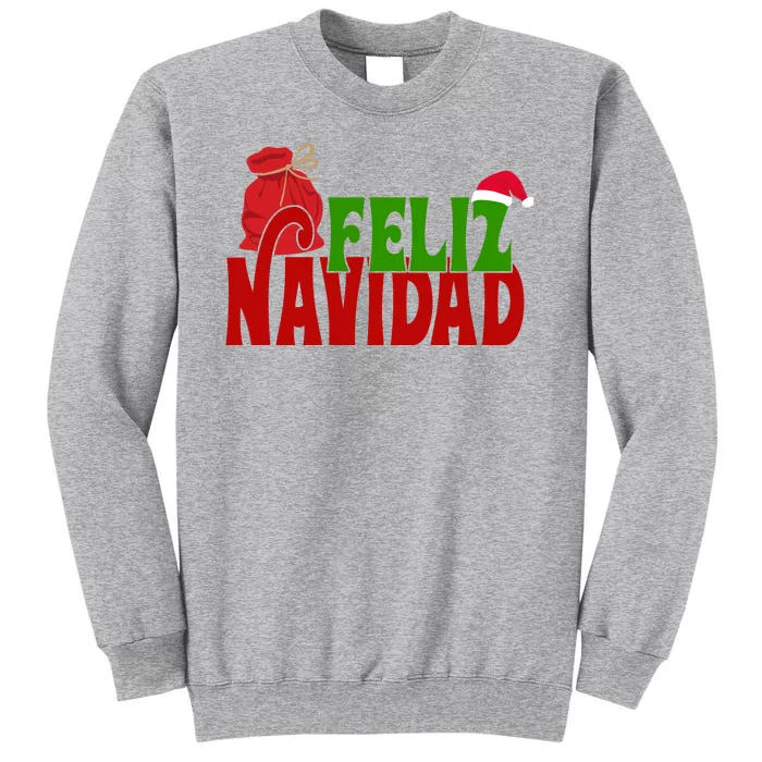 Feliz Navidad Spanish Christmas Tall Sweatshirt