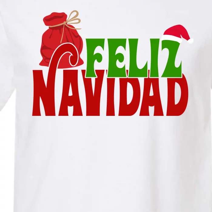 Feliz Navidad Spanish Christmas Garment-Dyed Heavyweight T-Shirt