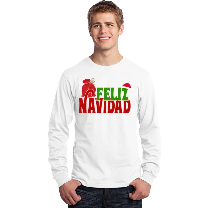 Feliz Navidad Spanish Christmas Long Sleeve Shirt