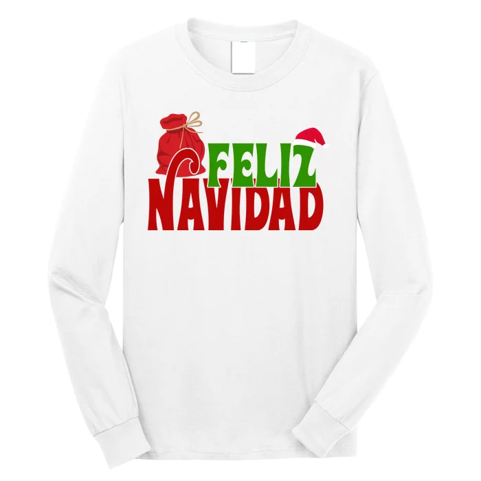 Feliz Navidad Spanish Christmas Long Sleeve Shirt