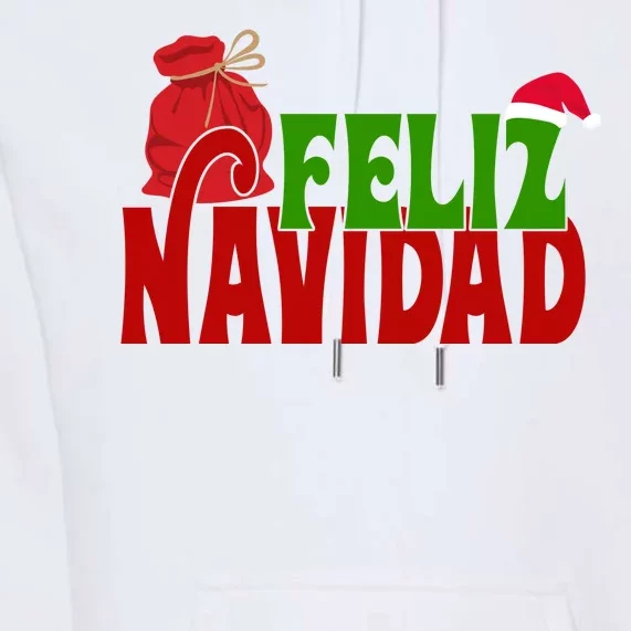 Feliz Navidad Spanish Christmas Premium Hoodie