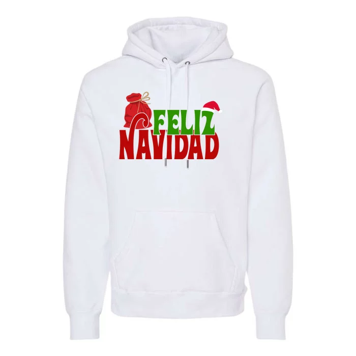 Feliz Navidad Spanish Christmas Premium Hoodie