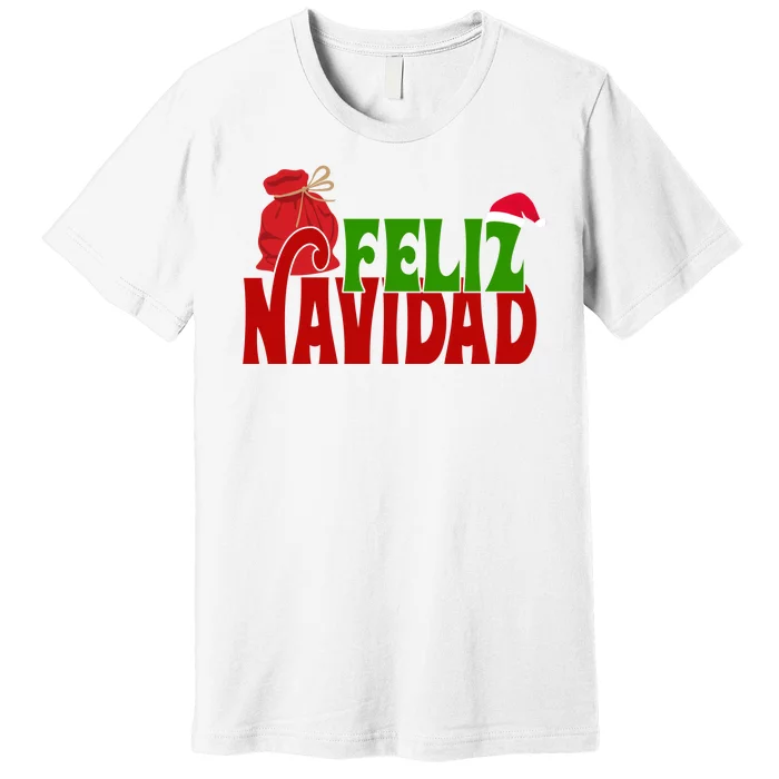 Feliz Navidad Spanish Christmas Premium T-Shirt