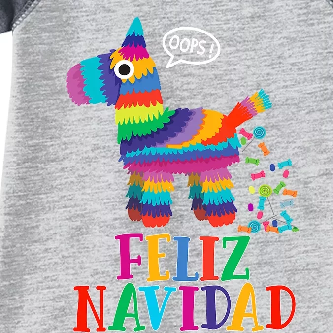 Feliz Navidad Spanish Christmas Funny Mexican Pinata Infant Baby Jersey Bodysuit