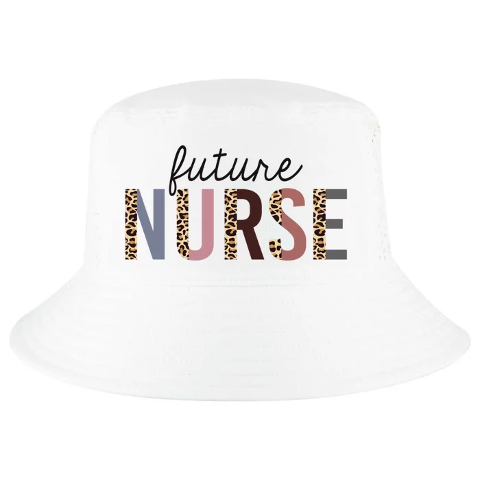 Future Nurse Student Leopard Print Nursing School Meaningful Gift Cool Comfort Performance Bucket Hat