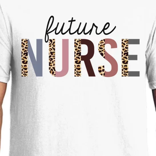 Future Nurse Student Leopard Print Nursing School Meaningful Gift Pajama Set