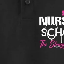 Funny Nursing School The Struggle Is Real Dry Zone Grid Performance Polo