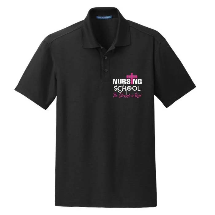 Funny Nursing School The Struggle Is Real Dry Zone Grid Performance Polo