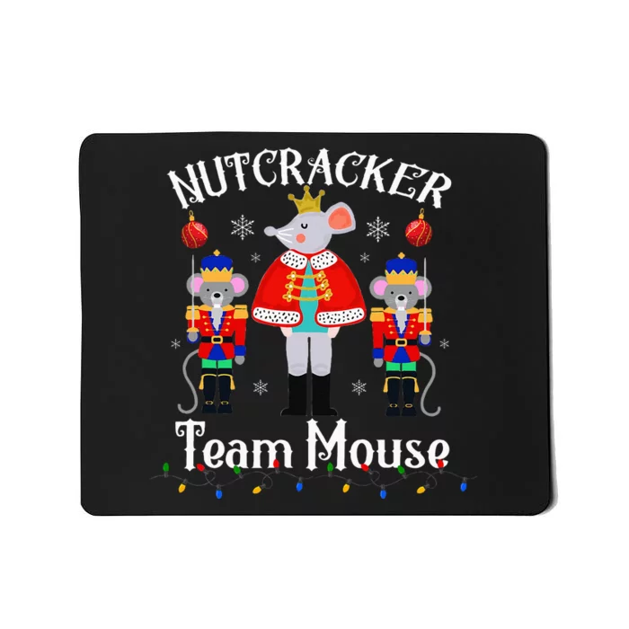 Funny Nutcracker Soldier Toy Christmas Dance Team Mouse Mousepad