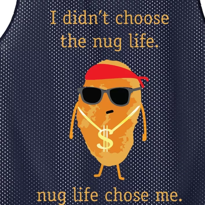 Funny Nugget Shirts Nug Life Chicken Nugget Mesh Reversible Basketball Jersey Tank