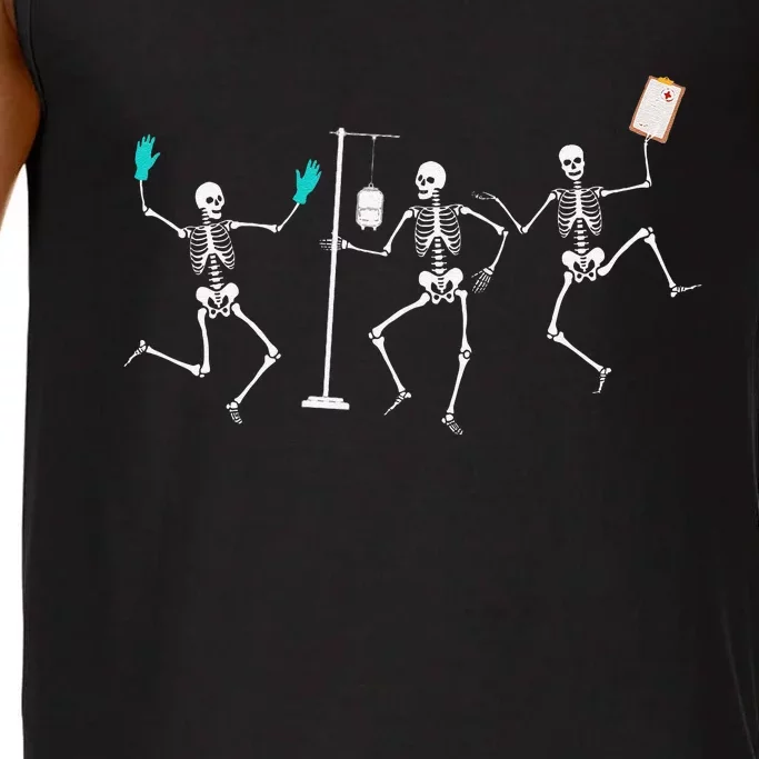 Funny Nurse Skeleton Halloween Healthcare Crew Skeleton Comfort Colors® Tank Top