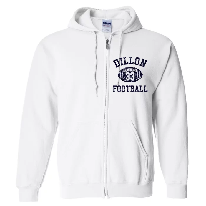 Friday Night Sport Fan Riggins Rigs Dillon 33 Football Full Zip Hoodie