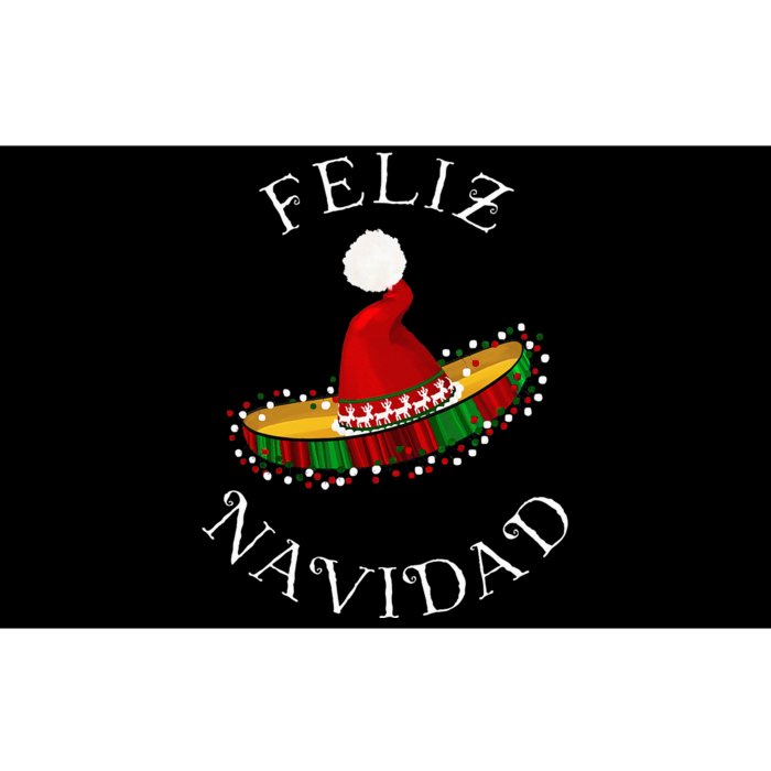 Feliz Navidad Santa Hat Sombrero Funny Christmas In Mexico Bumper Sticker