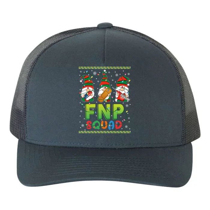 Fnp Nurse Squad Three Gnomes Christmas Gnome Nurse Xmas Gift Yupoong Adult 5-Panel Trucker Hat