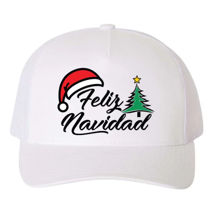 Feliz Navidad Spanish Christmas Santa Hat Merry Christmas Yupoong Adult 5-Panel Trucker Hat