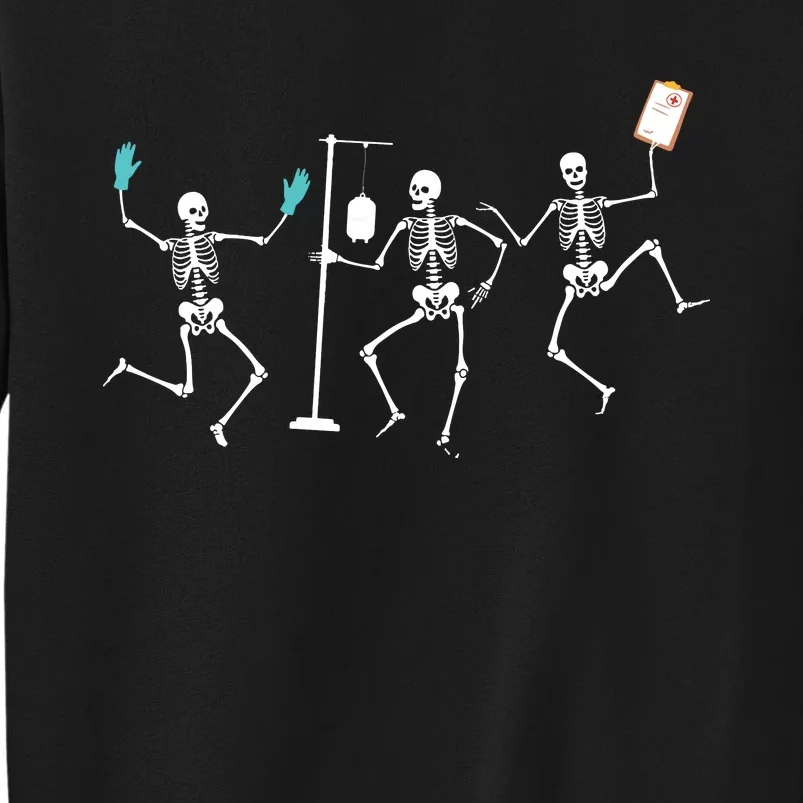 Funny Nurse Skeleton Halloween Healthcare Crew Skeleton Sweatshirt