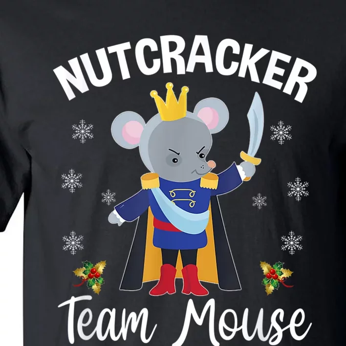 Funny Nutcracker Soldier Toy Christmas Dance Team Mouse Tall T-Shirt