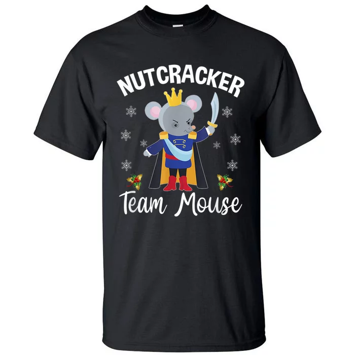 Funny Nutcracker Soldier Toy Christmas Dance Team Mouse Tall T-Shirt