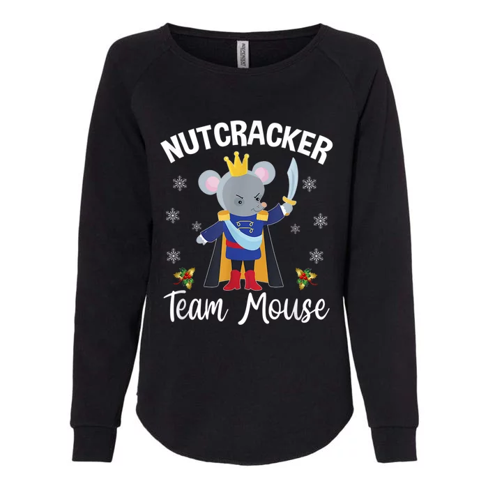 Funny Nutcracker Soldier Toy Christmas Dance Team Mouse Womens California Wash Sweatshirt