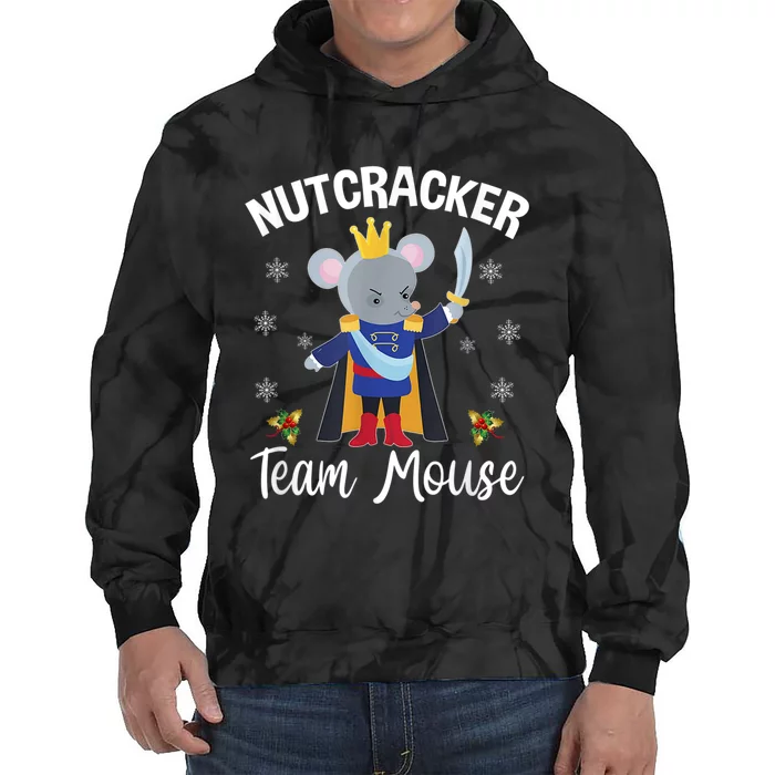 Funny Nutcracker Soldier Toy Christmas Dance Team Mouse Tie Dye Hoodie