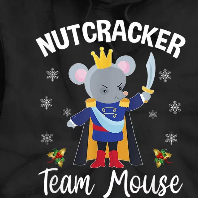 Funny Nutcracker Soldier Toy Christmas Dance Team Mouse Tie Dye Hoodie