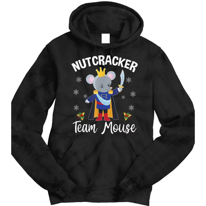 Funny Nutcracker Soldier Toy Christmas Dance Team Mouse Tie Dye Hoodie